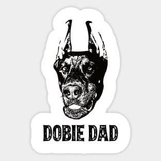 Dobbie Dad Doberman Pinscher Sticker